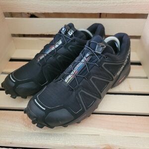 Black Salomon Speedcross 4 Trail Running Shoes